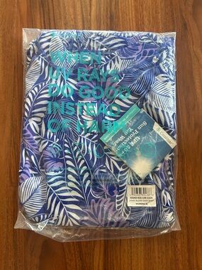 Coolibar tropical print lawai ruche shirt XL